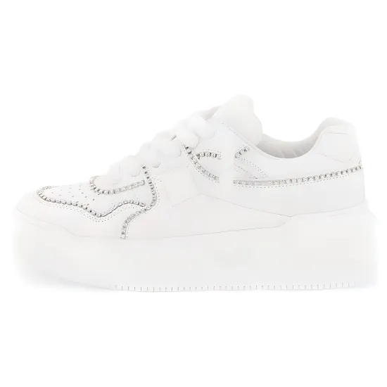 Valentino One Stud Low-Top Skateboard Shoes Women's White