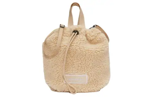 New Balance Polyester Bucket Bag, One Shoulder Handbag Mini Women's Brown