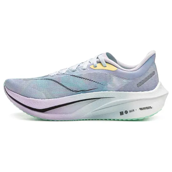 LINING Feidian 4 Challenger Running Shoes Men Low-Top Light Mist Purple/Vero Rose Purple/Fluorescent Ice Blue