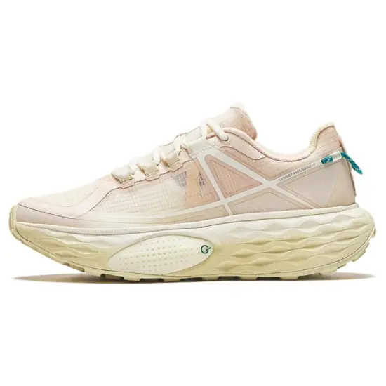 ANTA Running Shoes Women's Low-Top Smoke Brown/Papyrus White