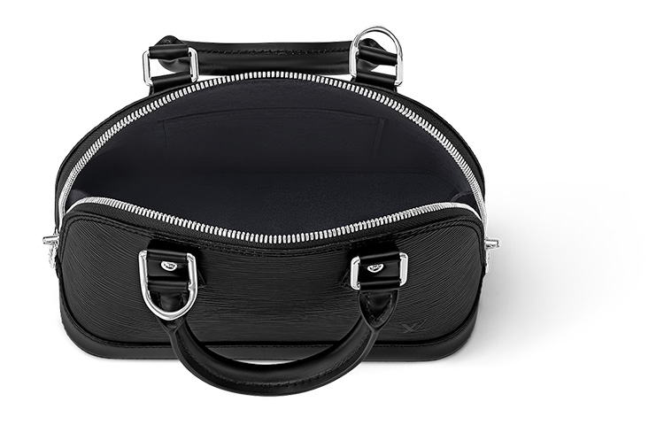 Женская сумка Louis Vuitton Alma BB (черная) — фото 4