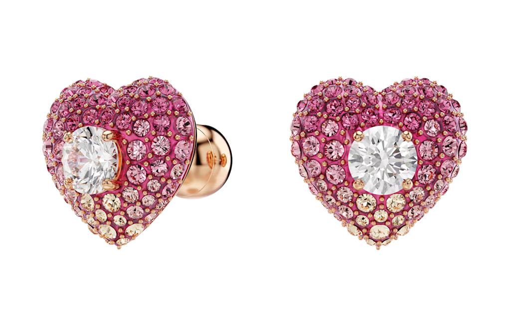 Женские серьги Swarovski (розовые)