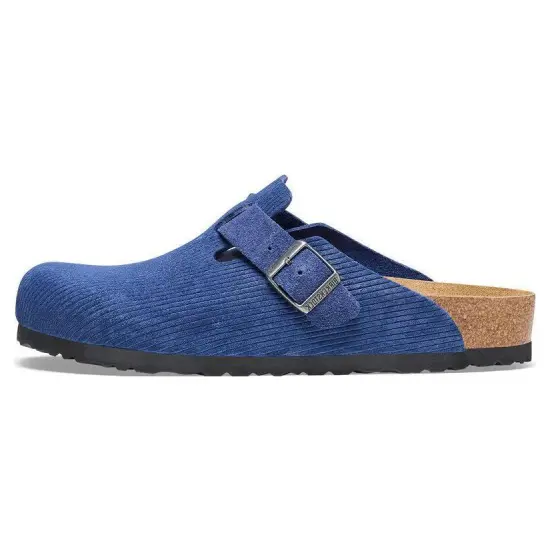 Birkenstock Boston Wrap-toe Slippers Unisex Blue Narrow Fit