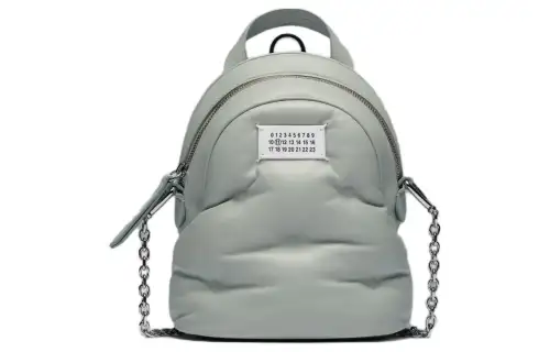 Maison Margiela Glam Slam Full Grain Nappa Leather With Calfskin Shoulder Bag Women's Light Green
