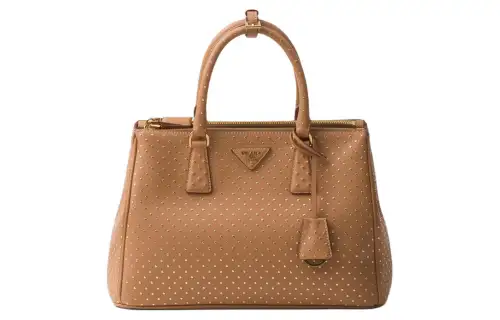 PRADA Leather Shoulder Bag, Crossbody Bag, Handbag Large Women's Brown