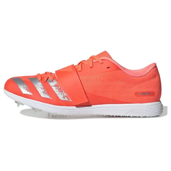 Adidas Adizero Triple Jump Running Shoes Unisex Low-Top Silver Orange