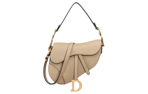 DIOR Universal foldable leather sand one-shoulder bag