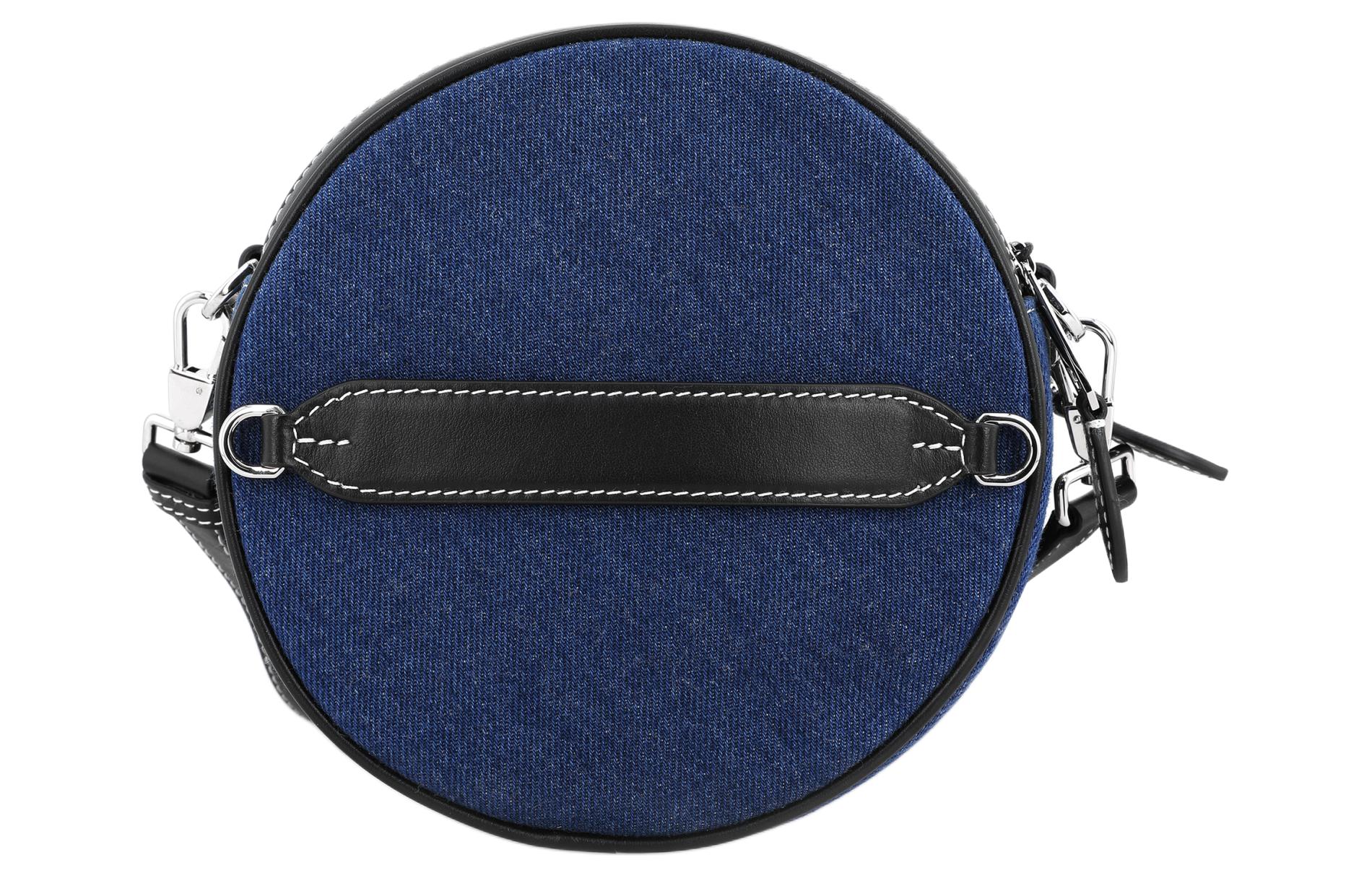 Женская сумка Burberry Louise- logo (синяя) — фото 3