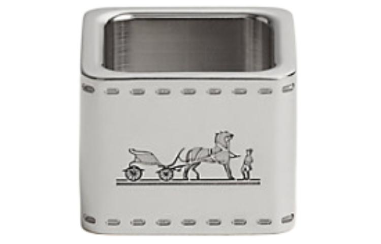 HERMES Bolduc Twilly Accessories Women's Silver