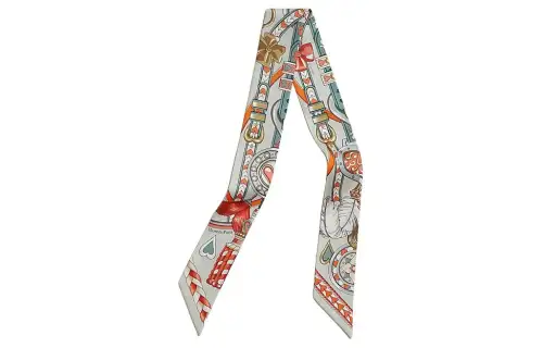 HERMES Scarves Women's Pearl Gray