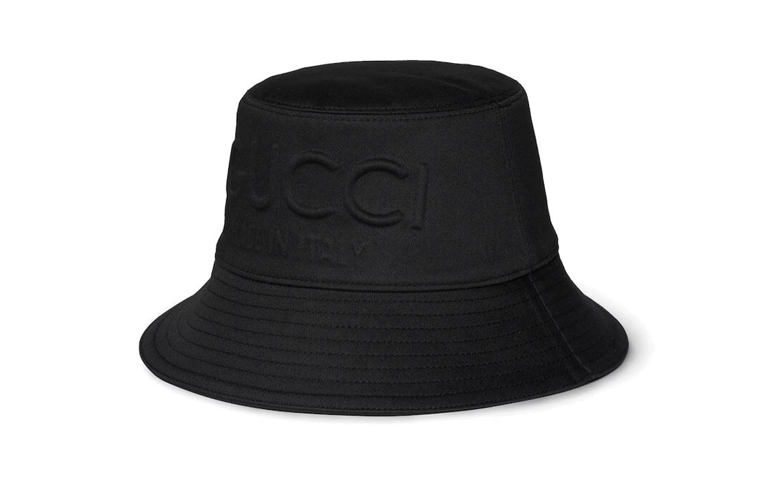 GUCCI Cotton, Viscose Bucket Hats Men's Black