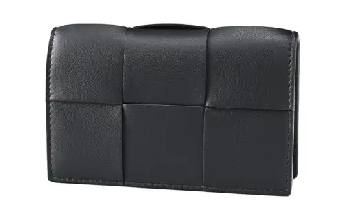 Bottega Veneta Sheepskin Card Holder Women's Black