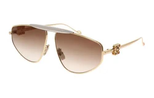 LOEWE Irregular Shape Sunglasses Women's Gold