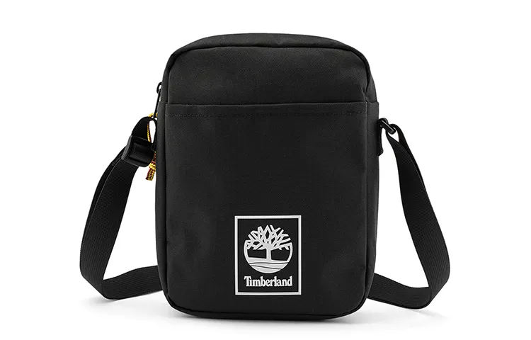 Timberland 4L Shoulder Bag, Crossbody Bag Polyester Black Unisex