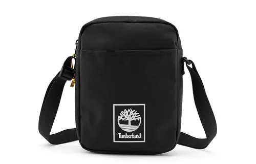Timberland 4L Shoulder Bag, Crossbody Bag Polyester Black Unisex