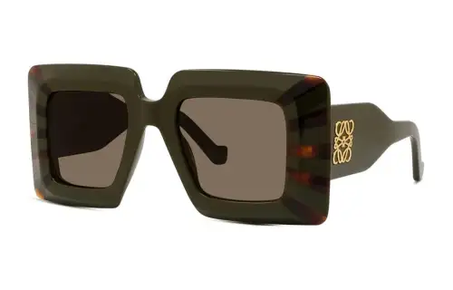 LOEWE Square Sunglasses Unisex Green