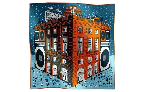 HERMES Faubourg Scarves Men's Multicolor