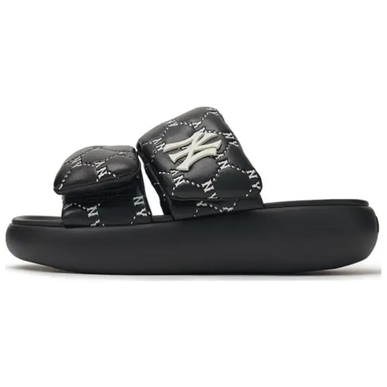 MLB Slipper Slip-Resistant Slide Slippers Unisex Black 2024