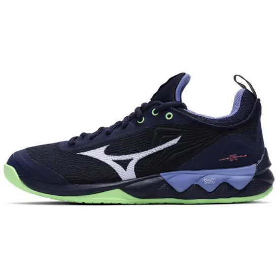Mizuno Luminous 2 Wave Cushioning Anti Slip And Wear Resistant Low Top Training Shoes Unisex Black Green Purple