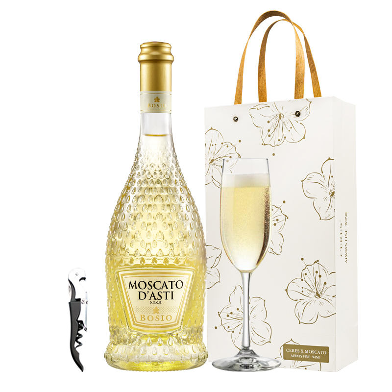 CERES Italian imported Moscato Asti DOCG sweet white sparkling wine sparkling wine 750ml*1 women's fruit wine tipsy good night wine birthday business wedding souvenir