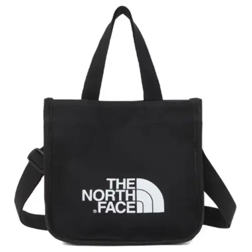 THE NORTH FACE 6L Tote Bag, Shopping Bag, Canvas Bag, Handbag, Crossbody Bag, Outdoor Bag Cotton Black Unisex