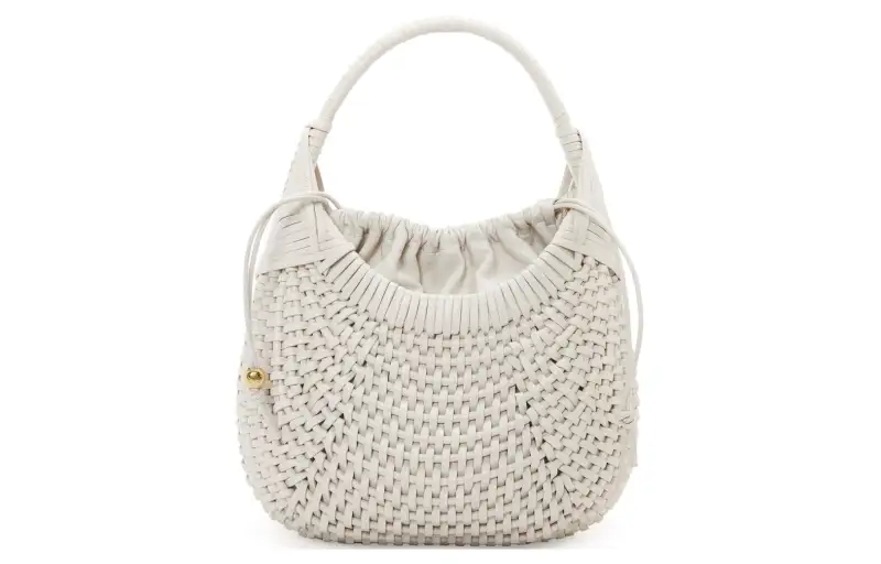 LOEWE Calfskin Shoulder Bag, Crossbody Bag, Handbag Women's Soft White