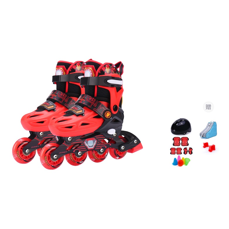 Disney Disney, children's set for beginners, professional durable roller skates for boys, full set