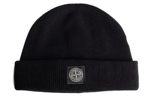 Stone Island Compass Logo Patch Beanie