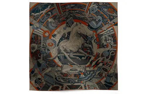 HERMES Faubourg Scarves Unisex Multicolor