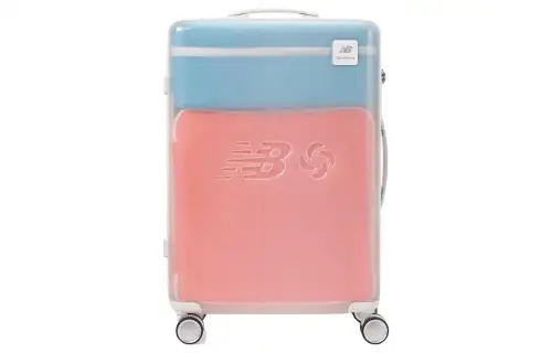 New Balance SAMSONITE Collaboration Polycarbonate Suitcase Luggage 24 Inch Unisex White