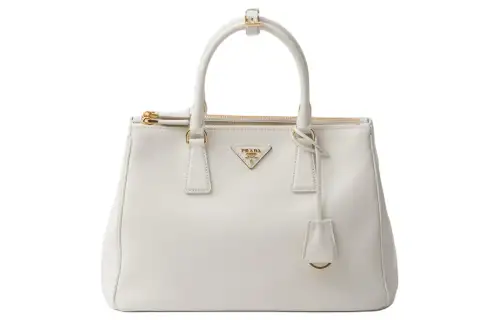 PRADA Leather Shoulder Bag, Crossbody Bag, Handbag Large Women's White