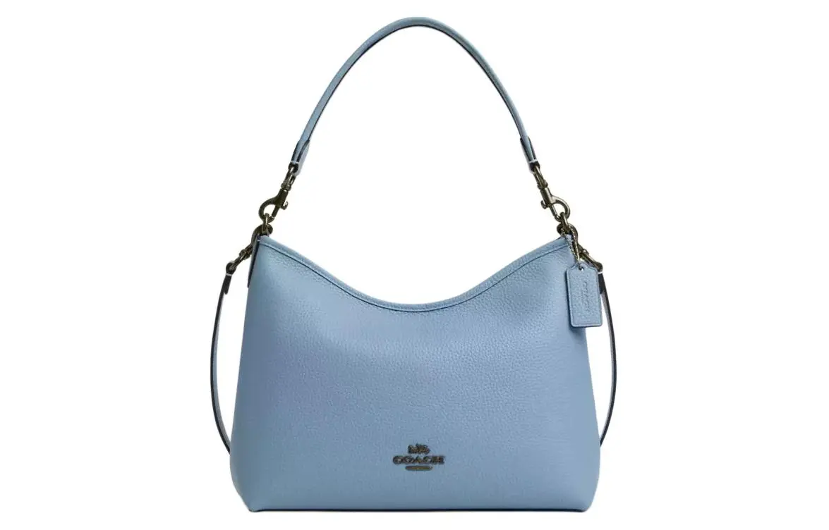 COACH Leather Crossbody Bag, Shoulder Bag, Handbag Large Women's Blue