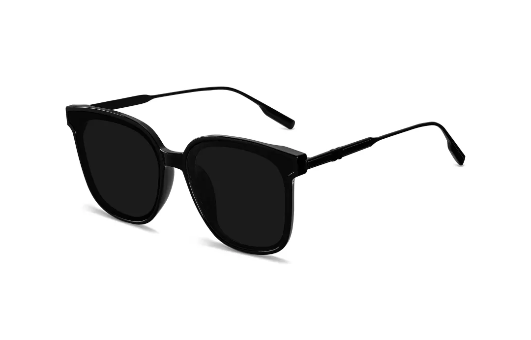ENFANTIN Round Sunglasses Unisex Black Frame