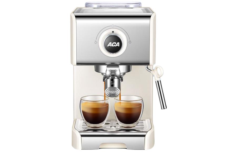 ACA coffee machine Italian fully semi-automatic household small espresso commercial milk froth steam drip AC-ES12A