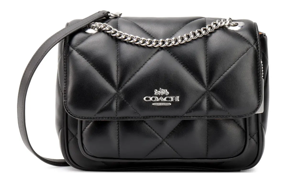 COACH Klare Leather Cloud Bag, Shoulder Bag, Crossbody Bag Medium Women's Black