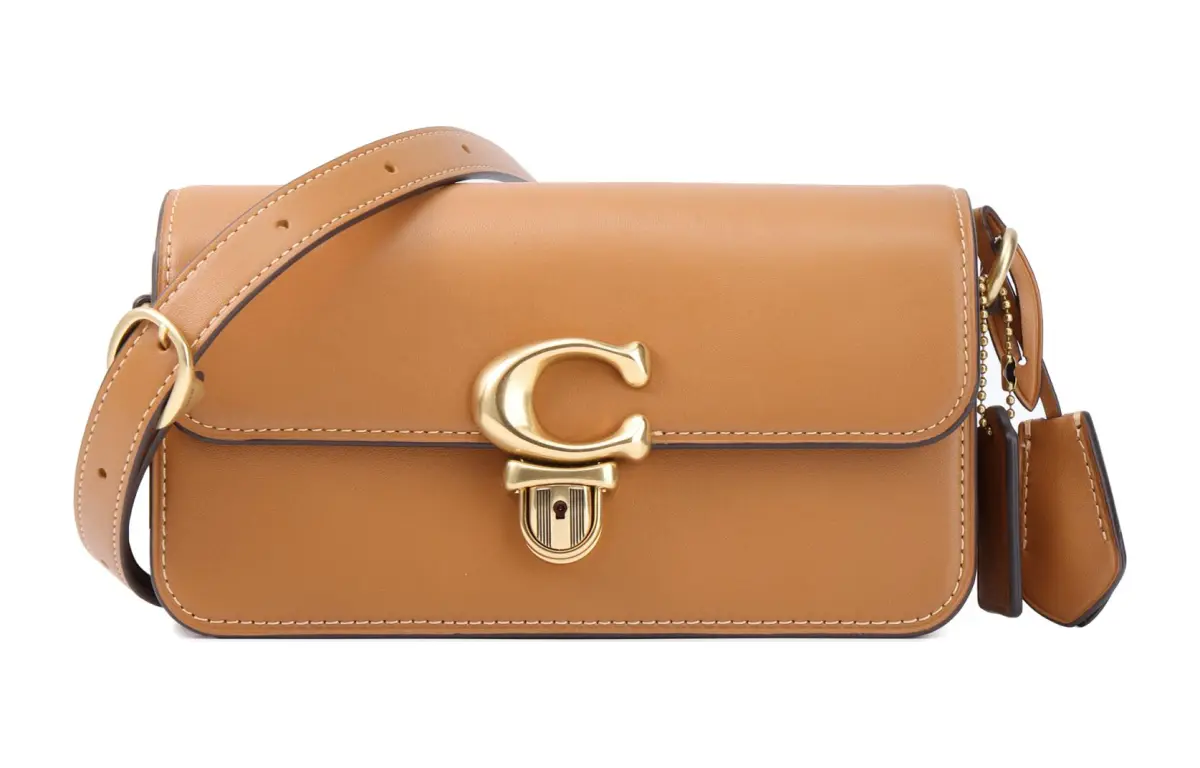 COACH Studio Cow Leather Handbag, Crossbody Bag, Shoulder Bag Small Women's Brown