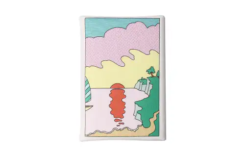 HERMES Calvi Duo Epsom Calfskin Card Holder Mini Women's Multicolor Patchwork