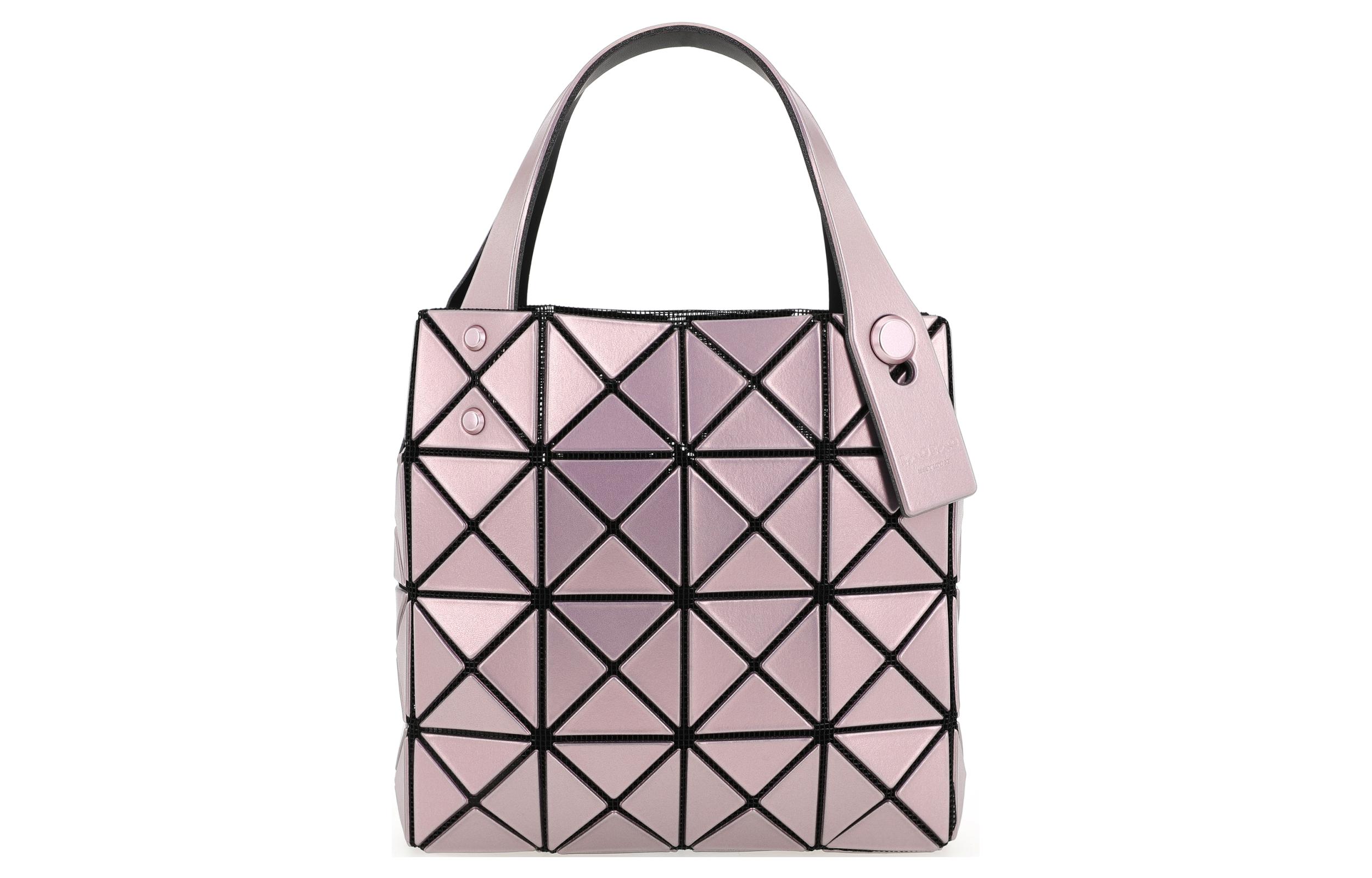 ISSEY MIYAKE Lucent Boxy Polyvinyl Chloride Resin Tote Bag, Shopping Bag, Handbag Mini Unisex Pink