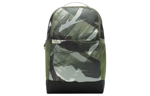 Nike Recycled Polyester Backpack Medium Unisex Medium Olive & Black & Grain Gray