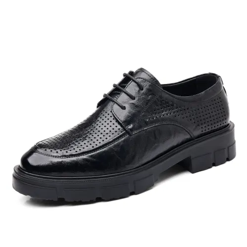 Mulinsen second-layer cowhide, hollow and breathable, formal leather shoes, men's style