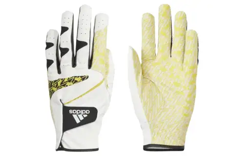 Adidas Polyester Gloves Men's White Yellow