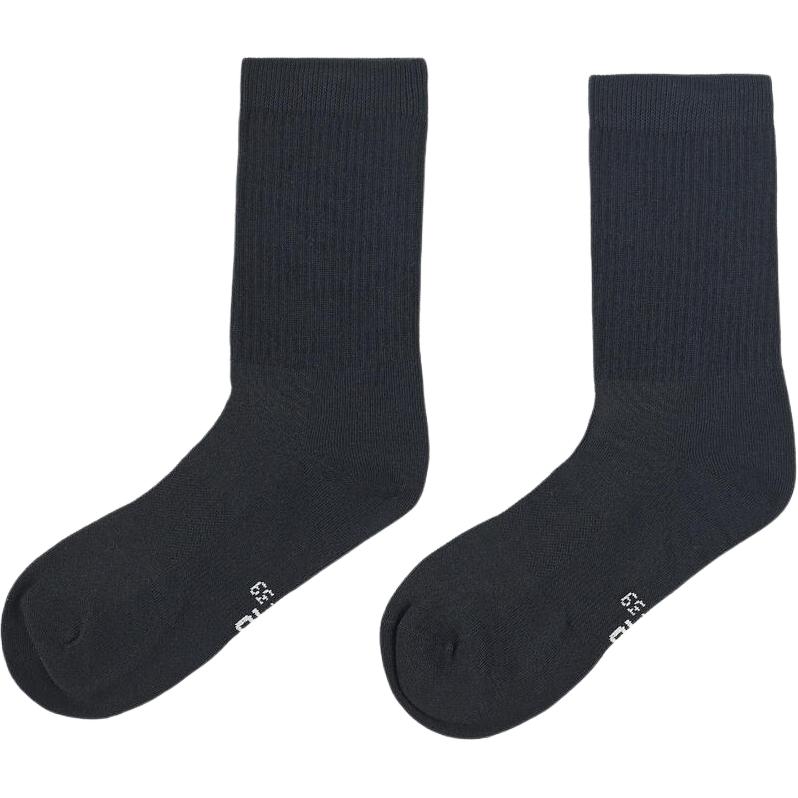 DECATHLON Crew Socks Unisex 2 Pack Black