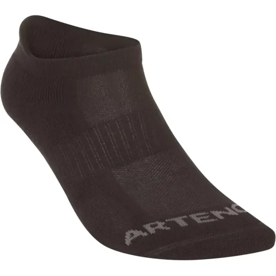 DECATHLON Ankle Socks Unisex 3 Pack Black