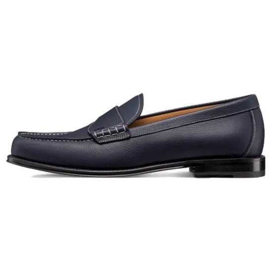 DIOR Granville Loafers Men Marine Blue