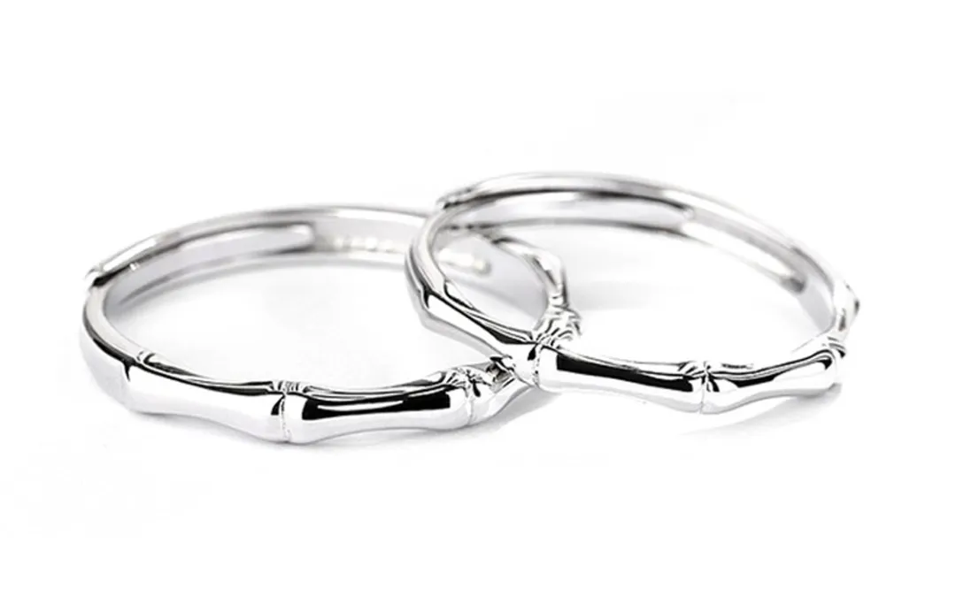 OWO 925 Sterling Silver Rings Unisex Gift Box Set
