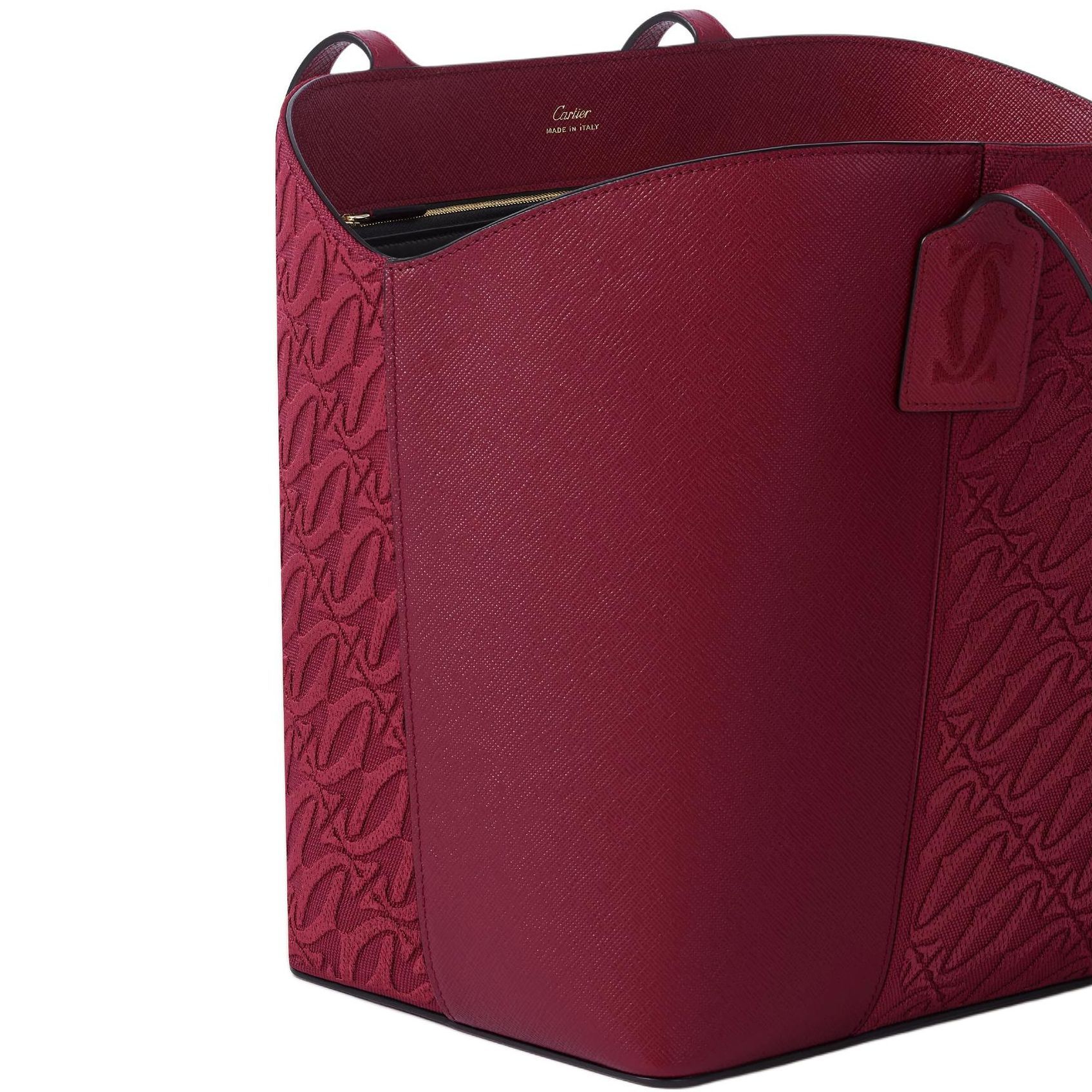 Сумка Cartier C de Cartier Tote (вишневая) — фото 4