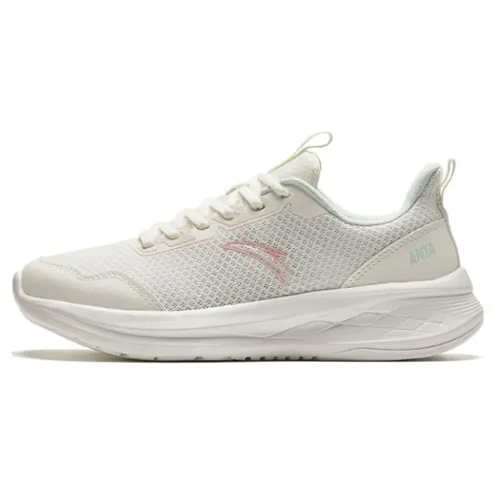 ANTA Running Collection Running Shoes Women's Low-Top Ivory White/Baby Pink