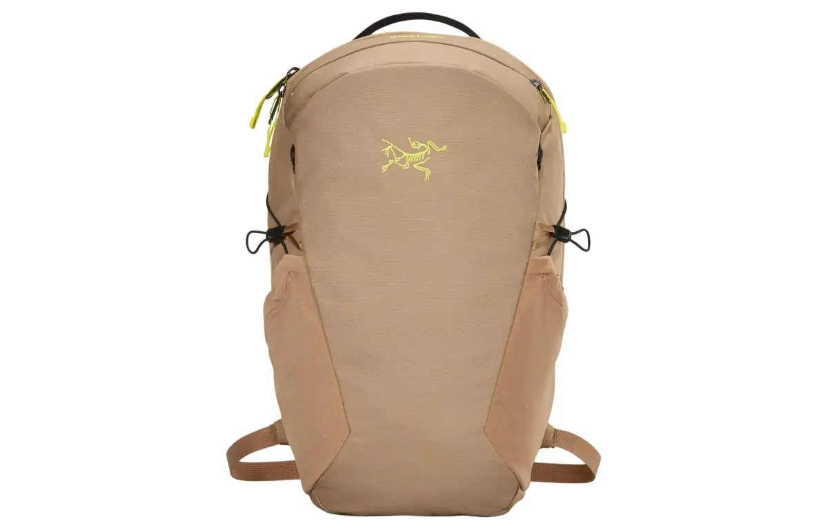Arc'teryx 16L Backpack Outdoor Bag Recycled Polyester Khaki Unisex