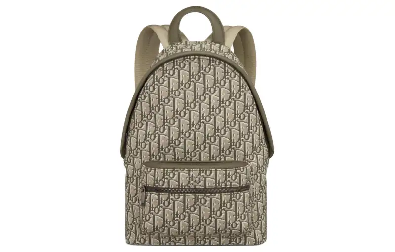 DIOR Jacquard Backpack Kids' Khaki