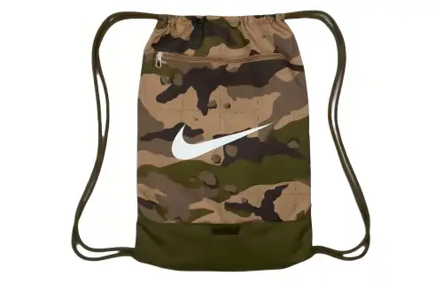 Nike Polyester Backpack Regular Unisex Khaki & Green & White